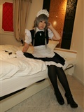 Black silk game beauty [Cosplay] izayoi Sakuya Japanese super seductive beauty photo(40)